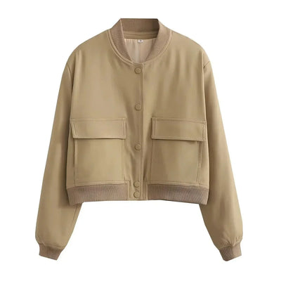 Lasanira | Weiße Premium Bomberjacke