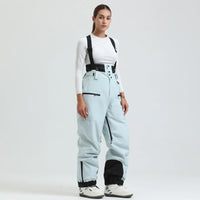 Unisex-Skihose mit Trägersystem | funktionale Winterausführung – Seeblau