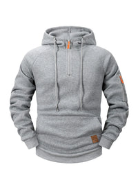 Mason | Sportive Zip-Hoodie – Hellgrau