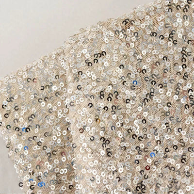 Heidi-Mode | Pailletten Mini Kleid mit gepolsterten Schultern