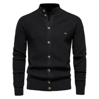 Ottmar | Exklusive Baumwoll-Cardigan – Schwarz