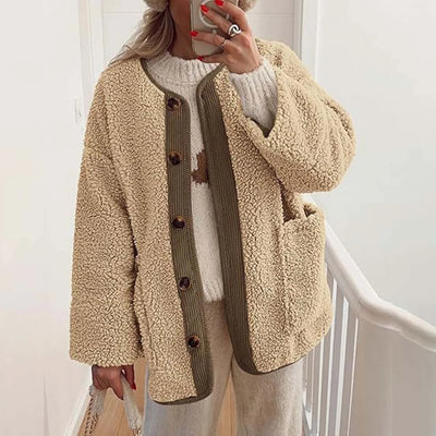 Palyntaya | Damen Winterjacke gemütlich und dick mit langen Ärmeln