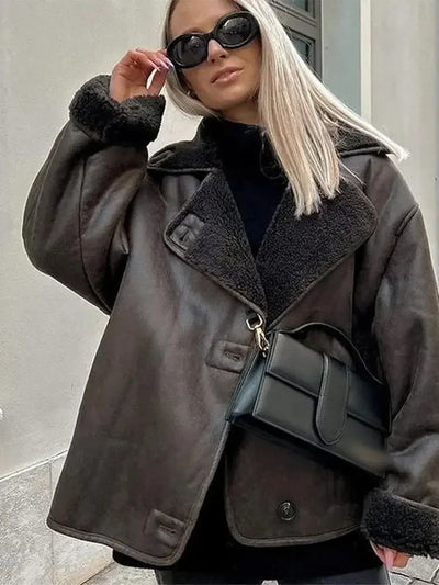 Klesundra | Neue Damenjacke mit Revers Chic und Modisch