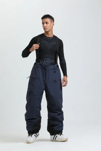 Unisex-Skihose mit Trägersystem | funktionale Winterausführung – Marine