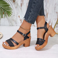 Kennedy | Knöchelriemen Leicht Sandalen – Schwarz (Fast ausverkauft)