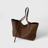 Emmeline | Elegante Tote Bag – Kaffee