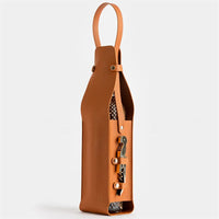 AIKE - FLASCHENHALTER AUS LEDER – Braun