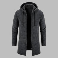 Hoodie für Herren - Leichte Sommerjacke mit Kapuze und Reißverschluss – Dunkelgrau