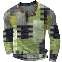 Soreth - Patchwork-Langarmhemd mit weicher Haptik – Grün