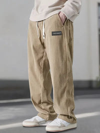 Anton | Locker geschnittene Cordhose Herren lässig – Beige