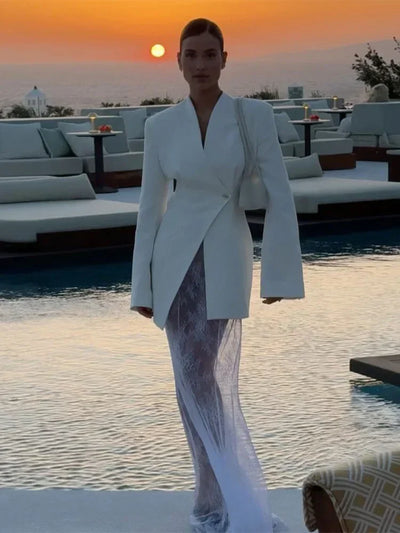 Olinyveia | Eleganter Damen Blazer mit Einem Knopf Slim Fit