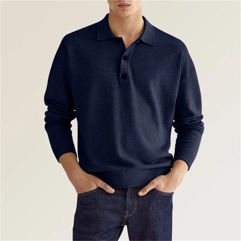 Leopold | Langarm-Poloshirt für Herren
