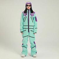 Damen Stylisch Einteiler Skianzug | Winter – Blau