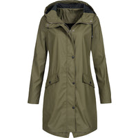 Regenjacke Damen Übergangsjacke | Figurbetont & Atmungsaktiv – Dunkelgrün