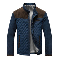 Leicht Gefüttert Übergangsjacke Herren | Elegant Steppjacke Kontrast – Braun