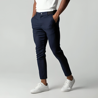 Herrenhose | Chino mit gerader Beinführung – Marine