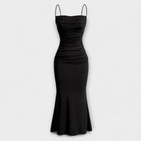 Mia Muse - Elegantes Maxikleid für festliche Anlässe – Schwarz