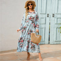 Sara | Bohemian Maxi Dress – Hellblau