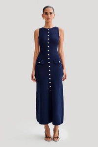 BÉRI | STRICKKLEID – NAVYBLAU