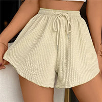 Sommerliche Sweat Shorts für Damen - Bequeme kurze Musselinhosen für heiße Tage – Aprikose