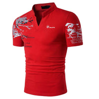 Dorsey - Regular Fit Kurzarm Poloshirt – Rot
