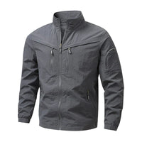 Zavian - strukturierte taktische Jacke – Grau