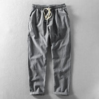 Napoleon Cotton Linen Pants – Grau
