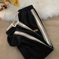 Luxe Wide-Leg Sweatpants – Schwarz