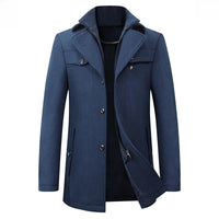 Stephon | Business Casual Verdickter Mantel – Marine