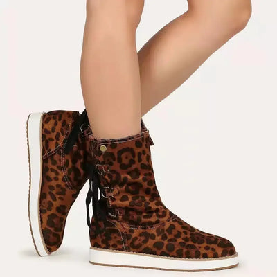 Bernita | Flache Schnürstiefeletten mit Rückenschnürung für Damen