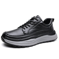 Klassische Leder Herrenschuhe – Schwarz