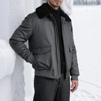 Olithuneia | Trendige Baumwolle jacke mit reißverschluss und umlegekrage – Grau