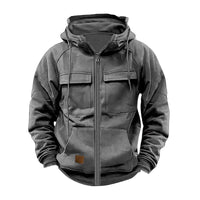 Albrecht® | Premium Robuste Militärjacke für Männer – Dunkelgrau