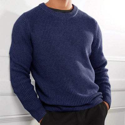 Lehmann Modehaus | Robuster Langarm-Pullover für Herren