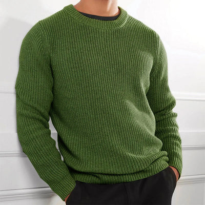 Lehmann Modehaus | Robuster Langarm-Pullover für Herren