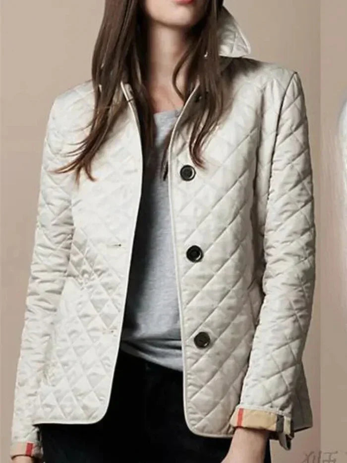 Dakta | Leichte Steppjacke mit Karomuster für Damen – Ideal für den Frühling