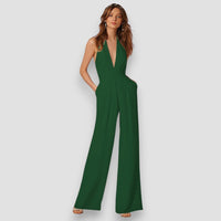 Bea | Schlaghosen-Jumpsuit – Grün