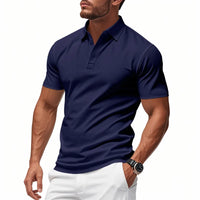 Dalmor™-Polohemd mit Schmaler Passform und Minimalistischem Stil – Dunkelblau