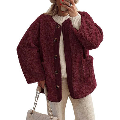 Palyntaya | Damen Winterjacke gemütlich und dick mit langen Ärmeln