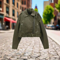 Éloodie – Modische Jacke – Dunkelgrün