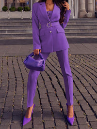 Set Anzug – Lila