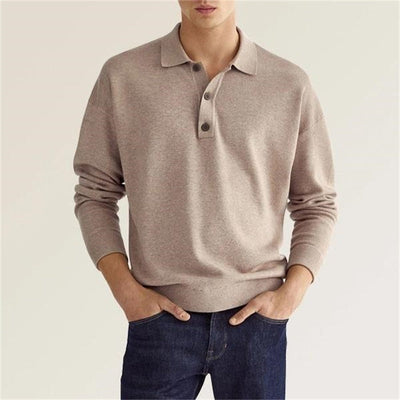 Leopold | Langarm-Poloshirt für Herren