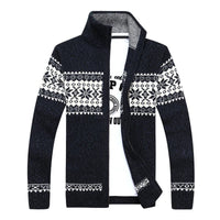 Jacob | Zip-Up Vintage Cardigan – Marine