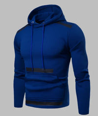 Sommerlicher Hoodie für Herren - Leichter Pullover mit Kapuze – Blau