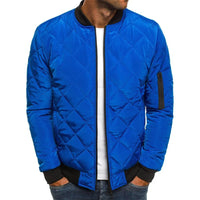 Colby | PREMIUM QUALITÄT FREIZEITJACKE MIT DIAMANTMUSTER – Blau