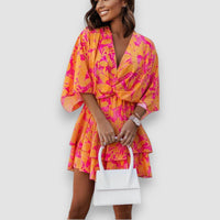 Coco | Wide Mini Dress – Orange
