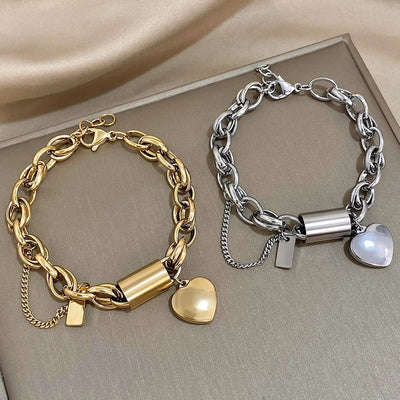 Gemütliches Chunky-Armband in Gold