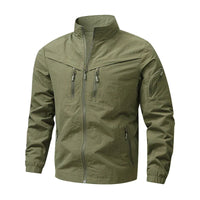Zavian - strukturierte taktische Jacke – Grün