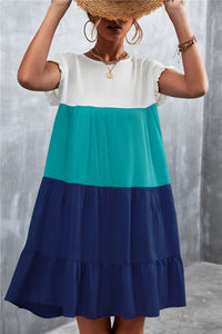 Ivy | Sommerliches buntes Kleid für Damen – Türkis