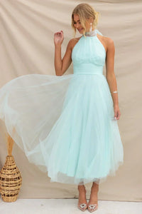 Sonya - Rückenfreies elegantes Sommerkleid – Grün